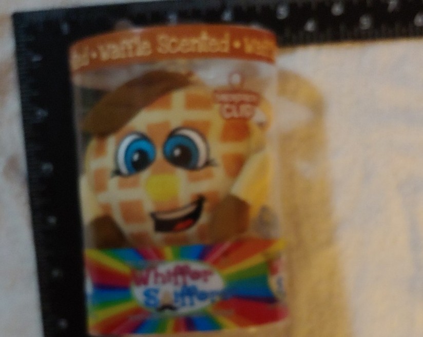 Whiffer Sniffer Backpack Clip- Waffle Aaron WAFFLE SCENTED. New