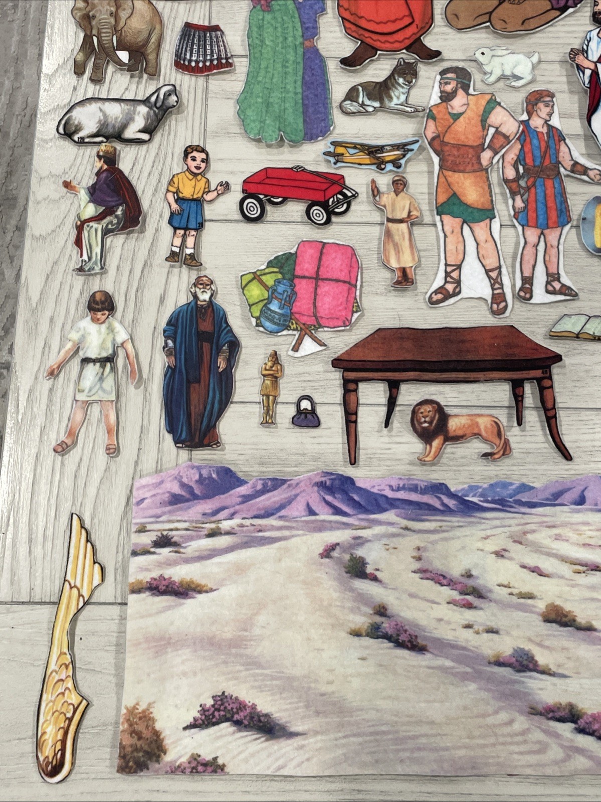 Vintage Bible Stories Felt Board Set Flannel Sunday School VBS Over 40 Pieces