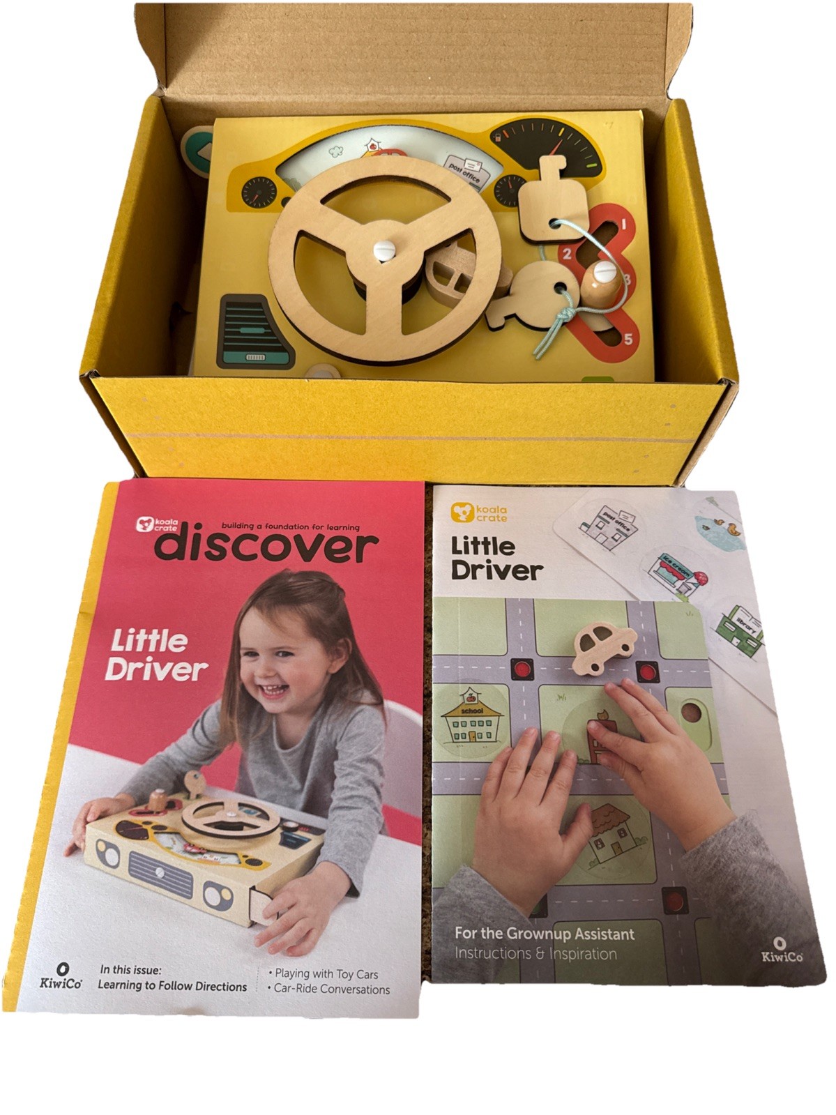 Koala Crate Kiwi Co Little Driver Ages 2+ Play Steering Wheel New
