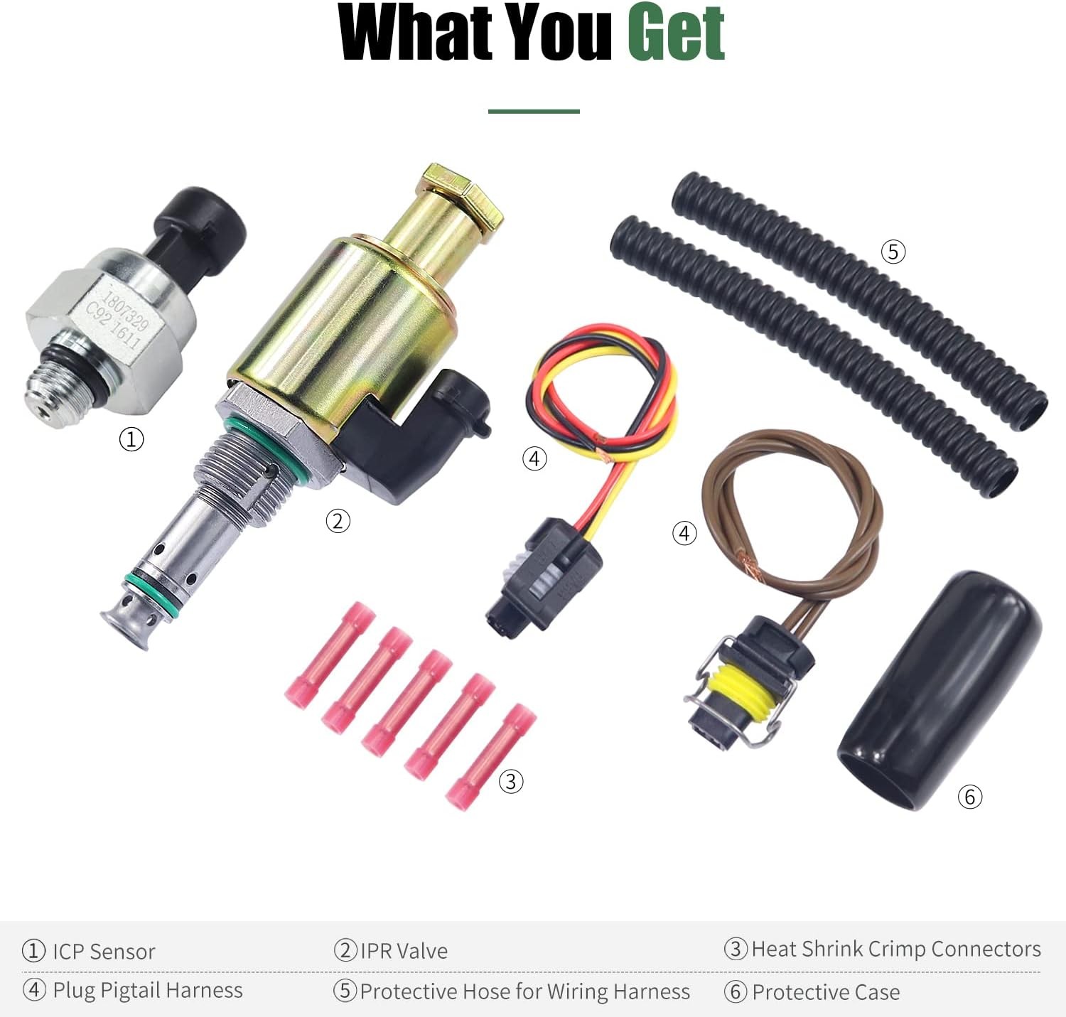 7.3 Powerstroke IPR Valve & ICP Sensor with Pigtail for Ford Super Duty