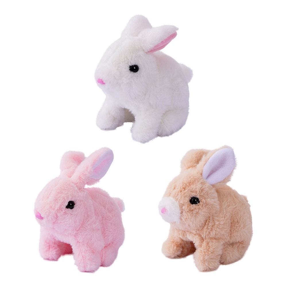 Educational Toys Can Walk And Talk Electric Pet Simulation Plush Rabbit Kids GN