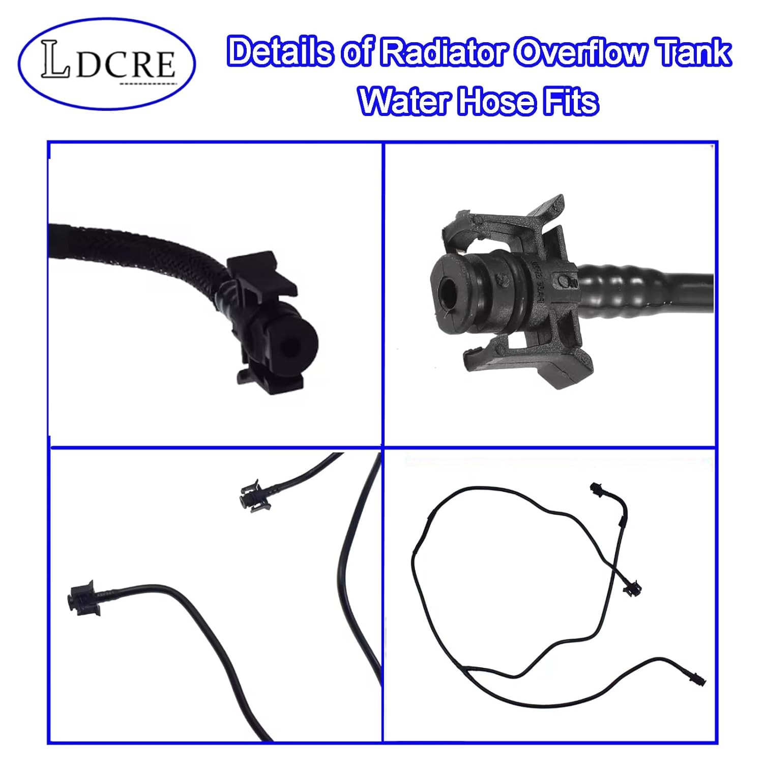 2013-2016 Ford Escape 2.0L L4 Radiator Overflow Tank Water Hose Kit Fits For