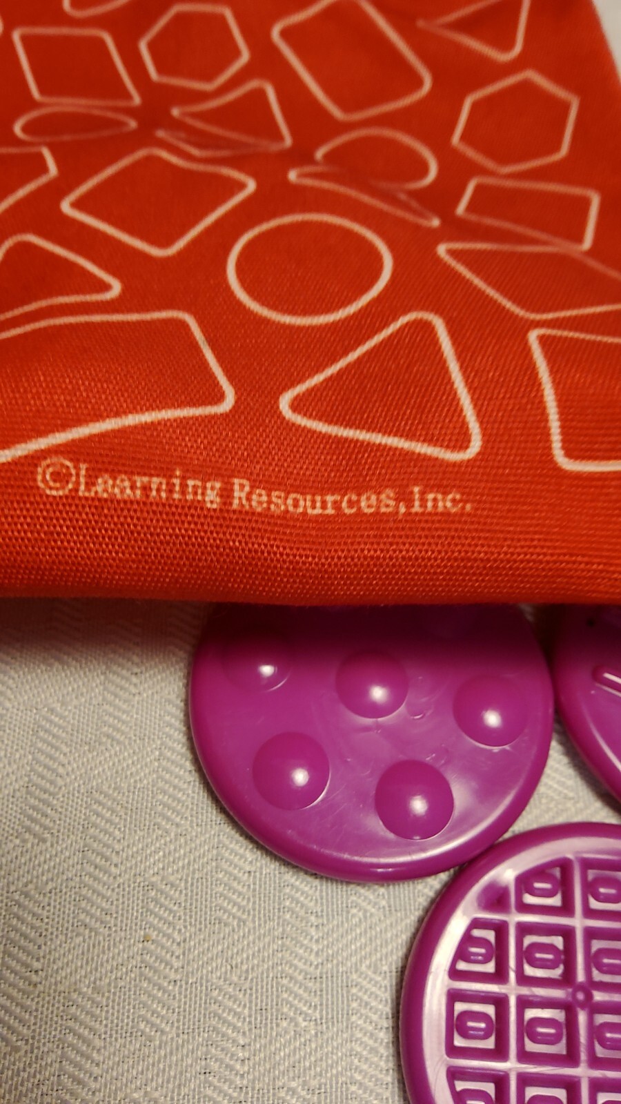 Learning Resources Inc. Colors Shapes in A Bag. Triangle Round Square Etc