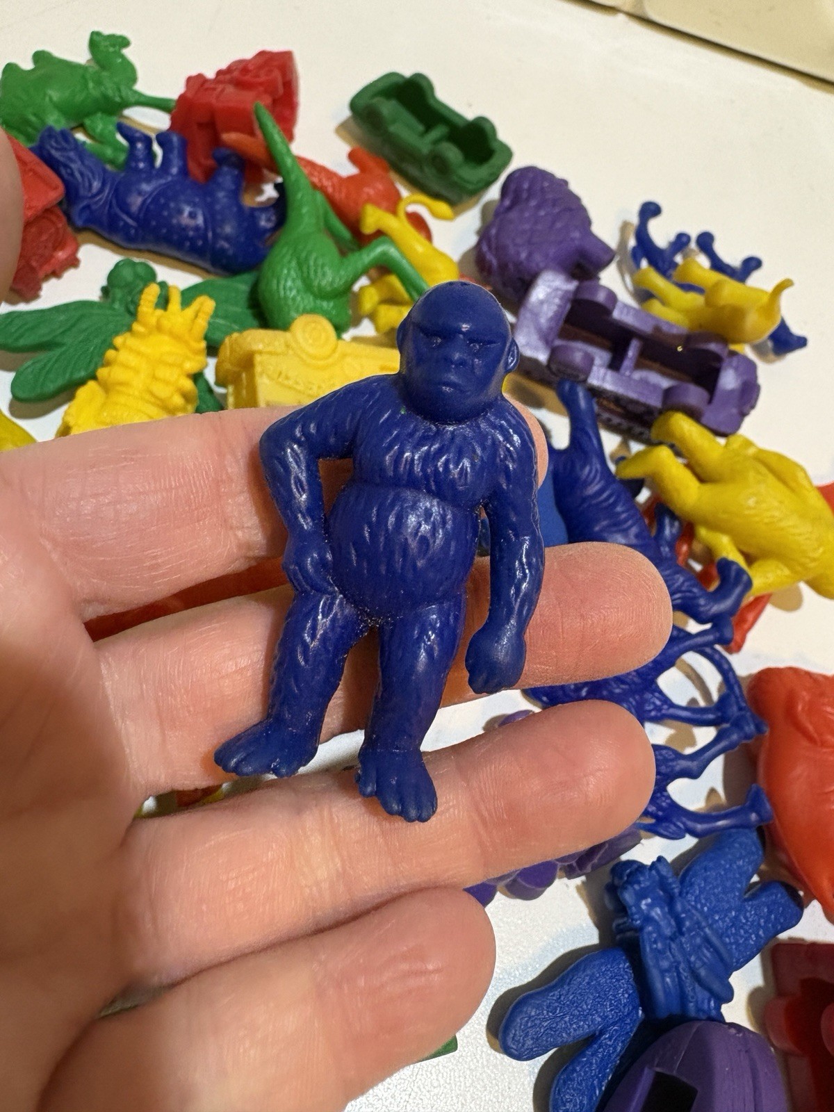 Colourful Rubber Animal Dogs Trains Toys Counting Sorting Sensory