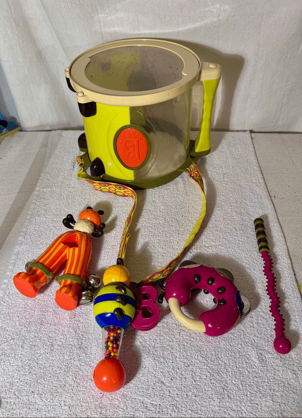 Just B Parum Pum Pum Drum Musical Instruments Set Bugs Play Toddler Kids Toys