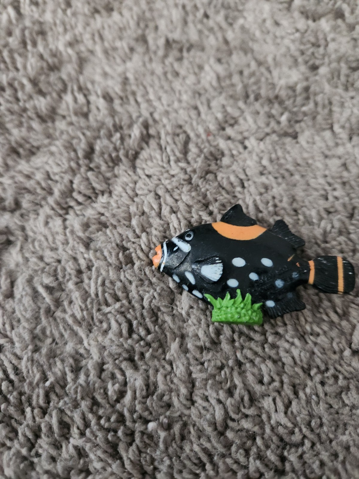Toy Clown Triggerfish, Tropical, Rubber Fish Design, Realistic Model