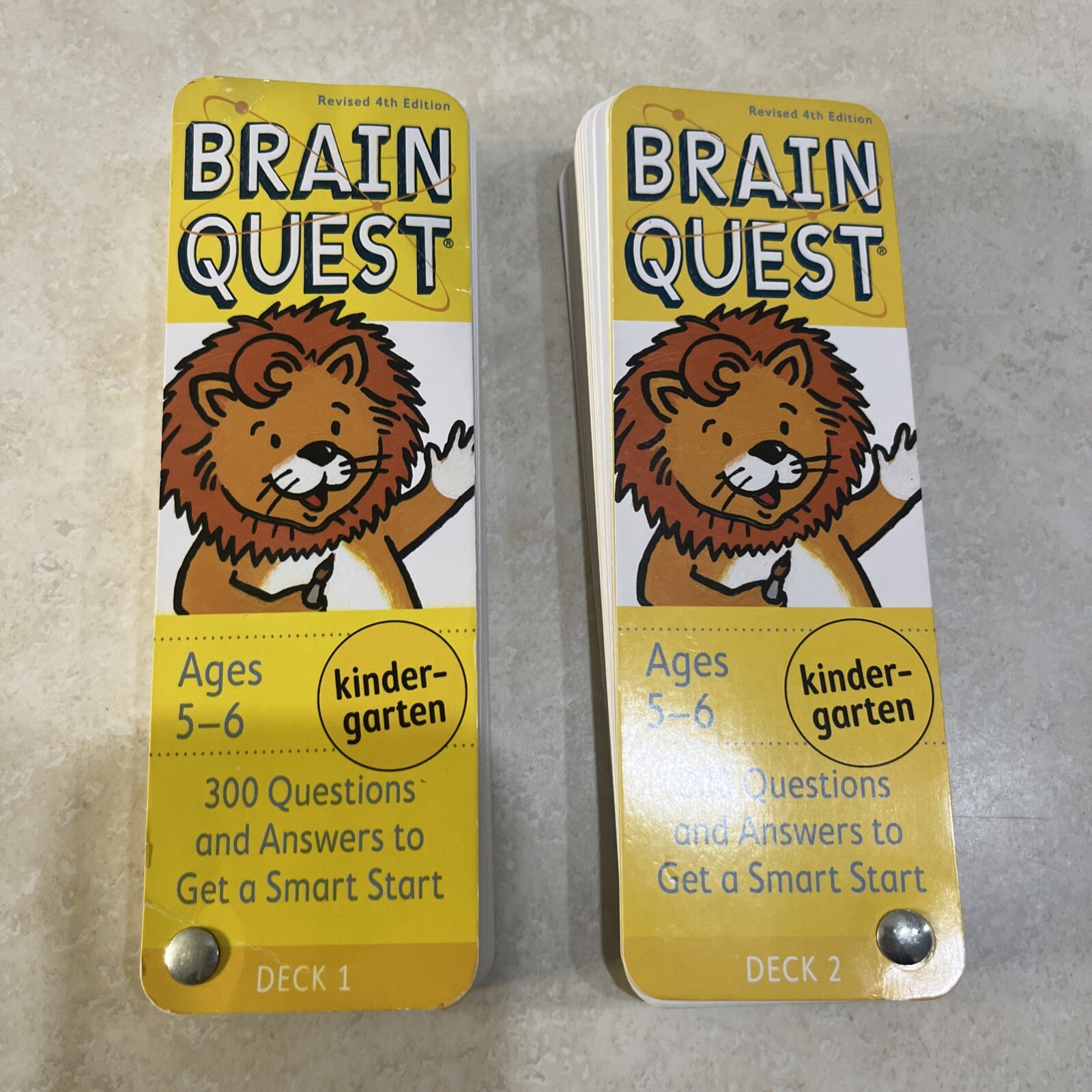 Brain Quest Kindergarten Deck 1 And 2