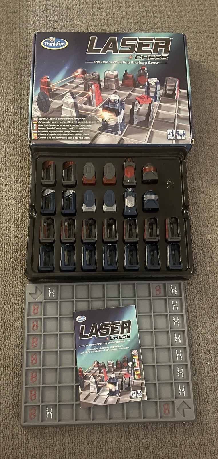 ThinkFun Laser Chess Strategy Beam Directing Game Toy – Like New Played Once MT