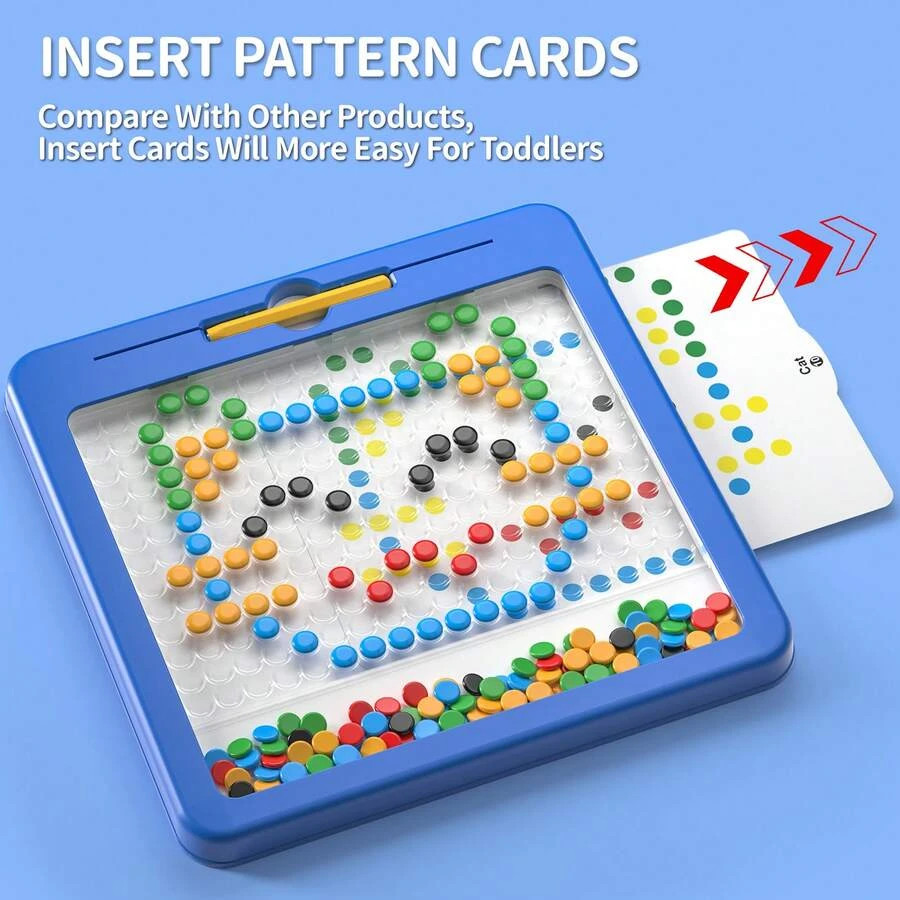 Magnetic Dots Board Kids Toys 3-6 Years Art Pad Montessori