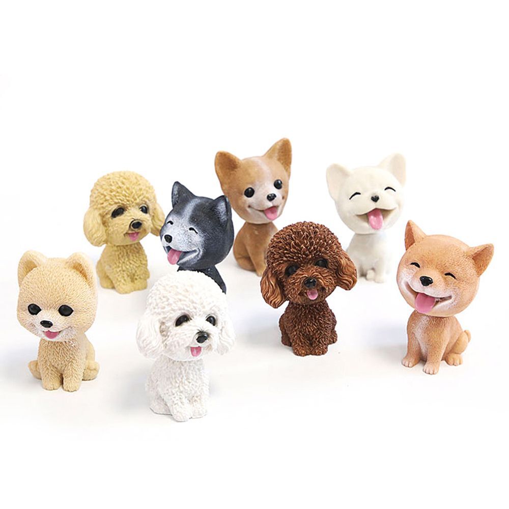 Tabletop Resin Nodding Puppy Toys Bobblehead Dog Shaking Head Dog Car Ornaments