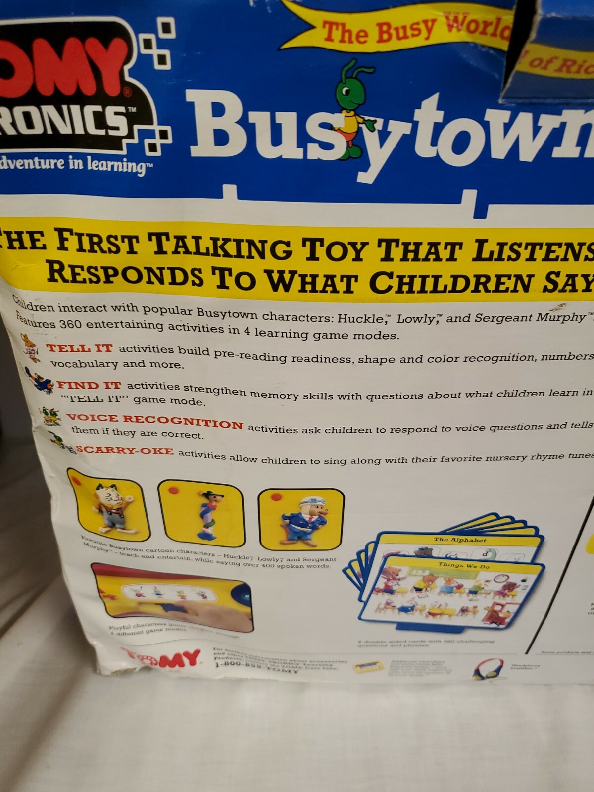 BUSYTOWN TALKER RICHARD SCARRY TOMY TRONICS NOS ADVENTURE IN LEARNING # 7652