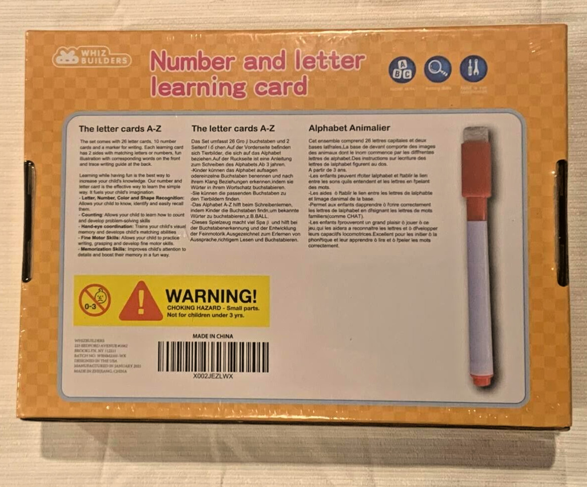 Flash Cards for Kid’s Numbers, Letters, Color, Shapes Age 3+
