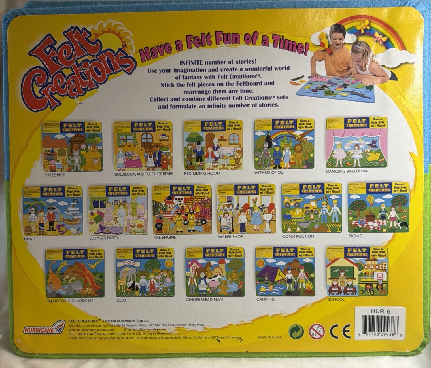 Felt Creations Hurricane Toys GOLDILOCKS & THE THREE BEARS Storyboard 50 Pieces