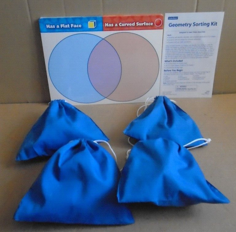 Lakeshore #FF159 Geometric Sorting Kit Age 7+ Learning Game (100% complete)