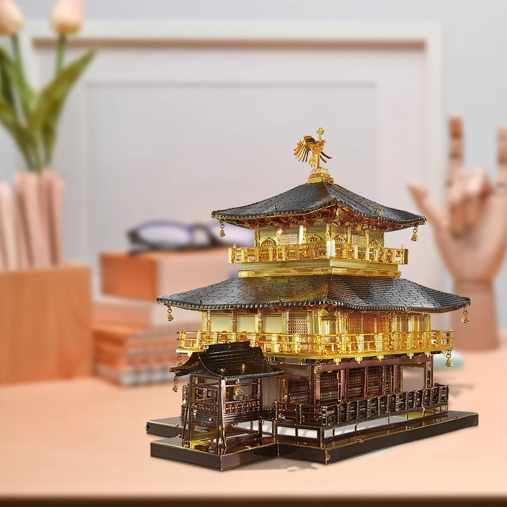 3D Puzzles Model Building Kit Construction Series Metal House Toy Christmas Gift