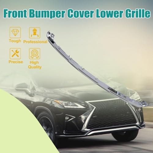 Chrome Bumper Lower Front Grille Trim Molding Compatible with Lexus RX350