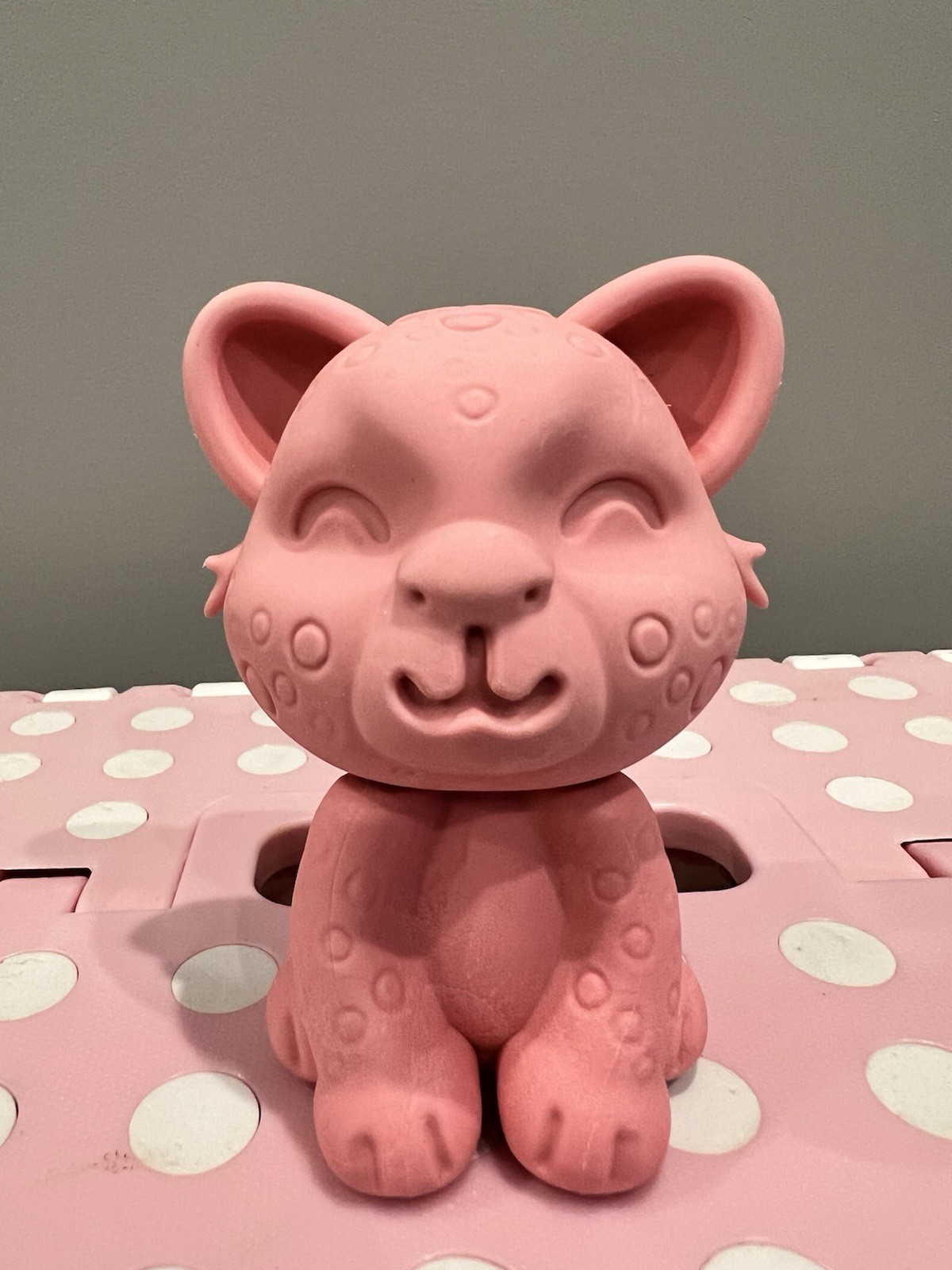 Jumbo Big Pink Baby Leopard Eraser Can Be Disassemble/Reassemble Eraser 4”