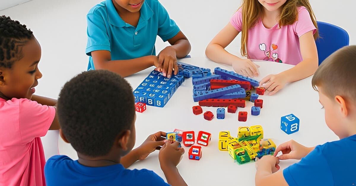 Didax New School Unifix Letter and CVC Cube Bundle
