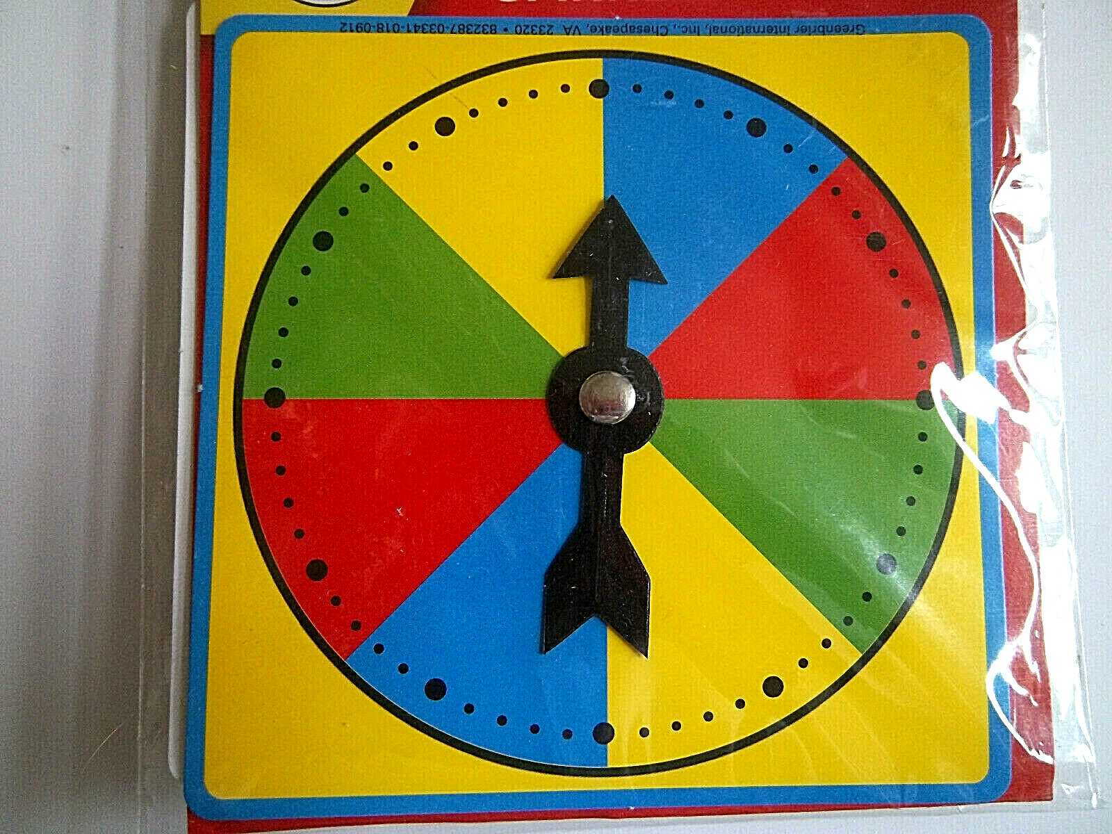 Teaching Tree Educational Spinners Colors 1 Pkg of 4 – New in Pkg