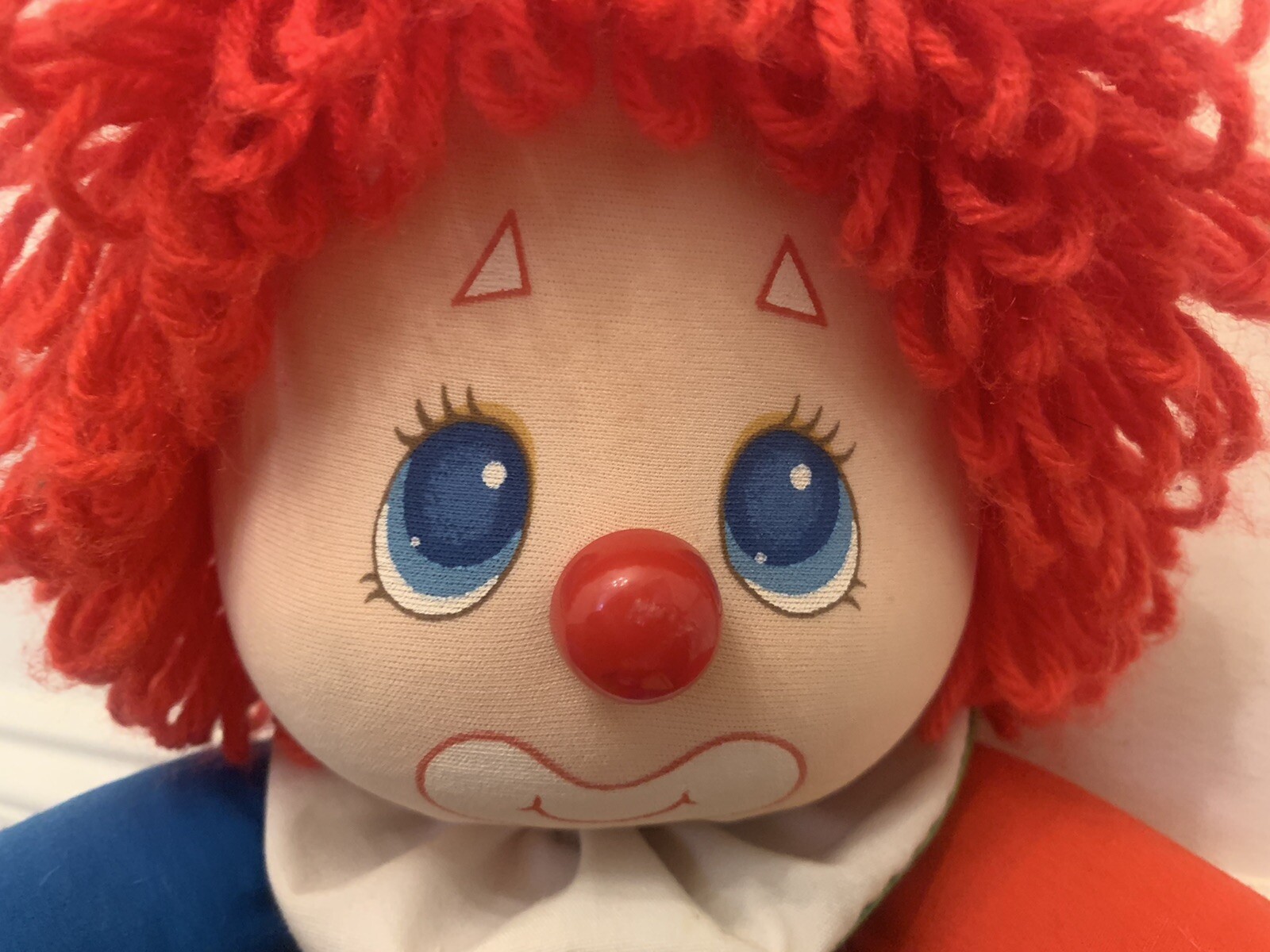 Vintage 1983 American Greetings Amtoy Doll 16” Learn to Dress Clown EUC Vtg 80s