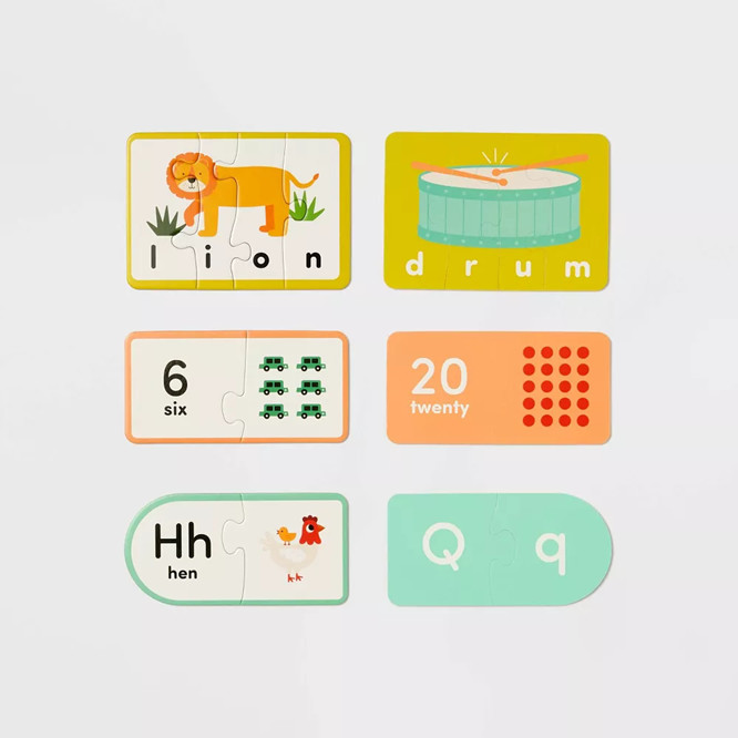 Gigglescape Words Numbers and Letters Learning Game 59 Pieces 142 Puzzles Age 3+