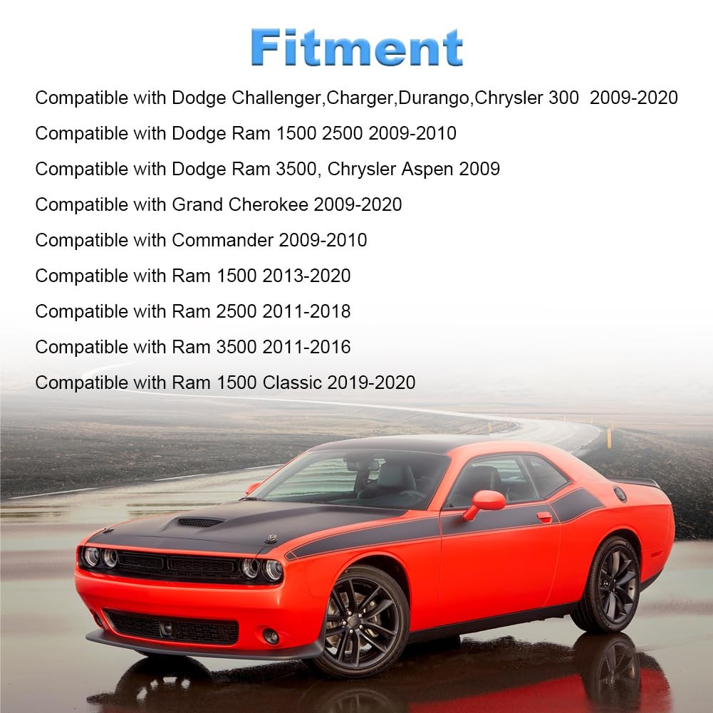 VANJINJ Cylinder Head Gasket Set with Bolts Compatible with Dodge Challenger