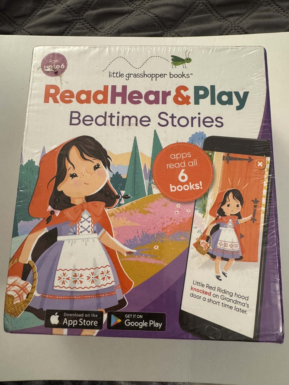 Little Grasshopper Books Read Hear & Play 6 Bedtime Stories New B26