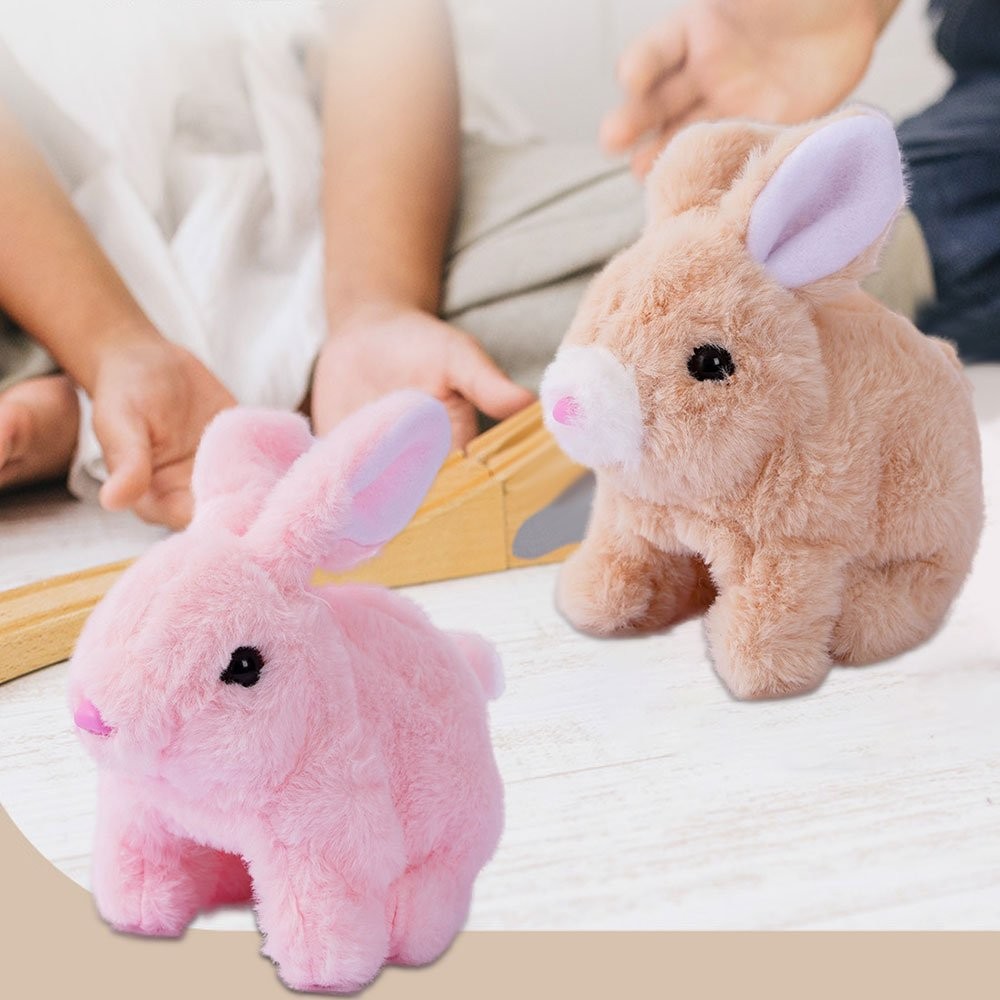 Educational Toys Can Walk And Talk Electric Pet Simulation Plush Rabbit Kids GN