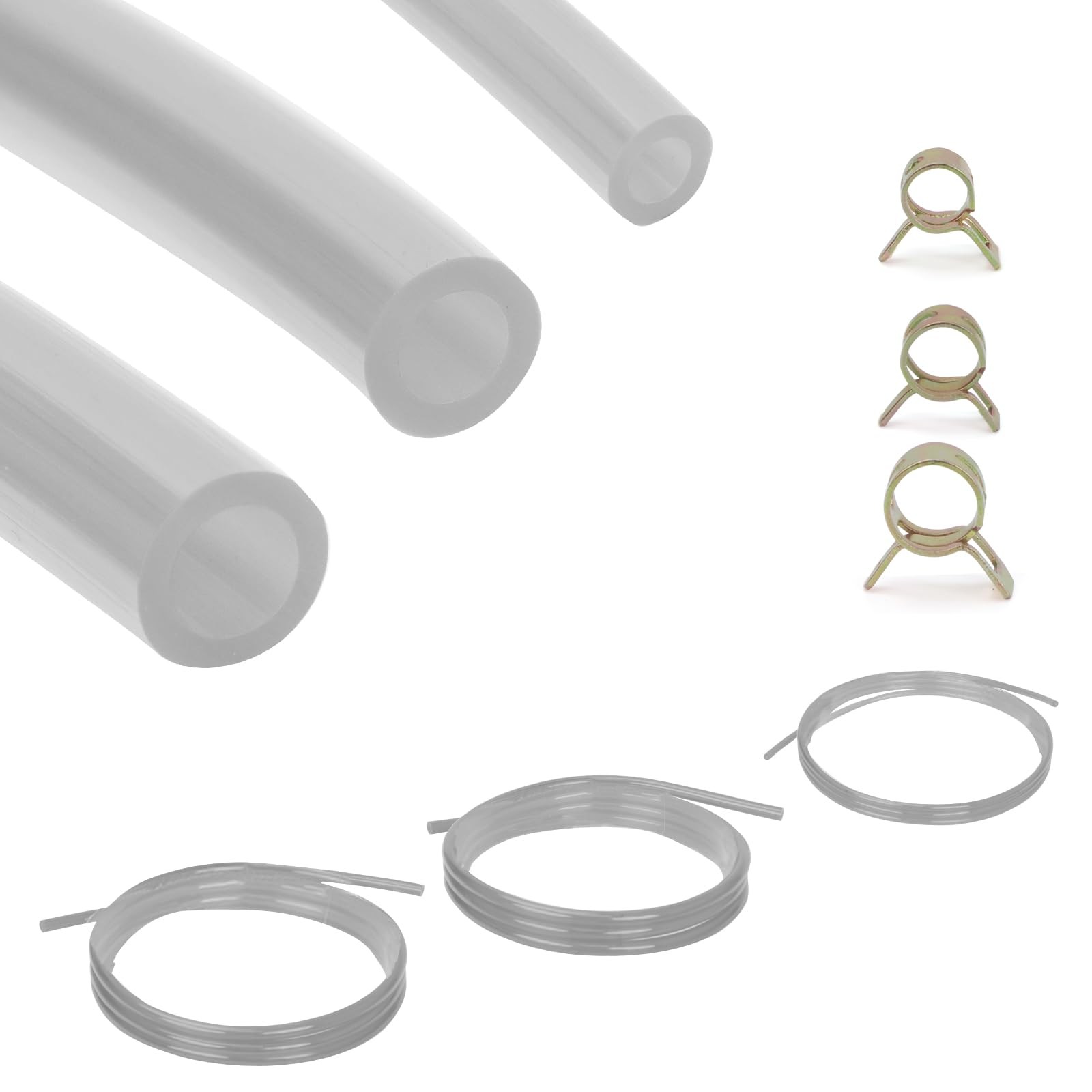 Premium TPU Fuel Line Kit 3 Sizes (3mm ID/5mm OD, 5mm ID/8mm OD, 6mm ID/9mm OD),