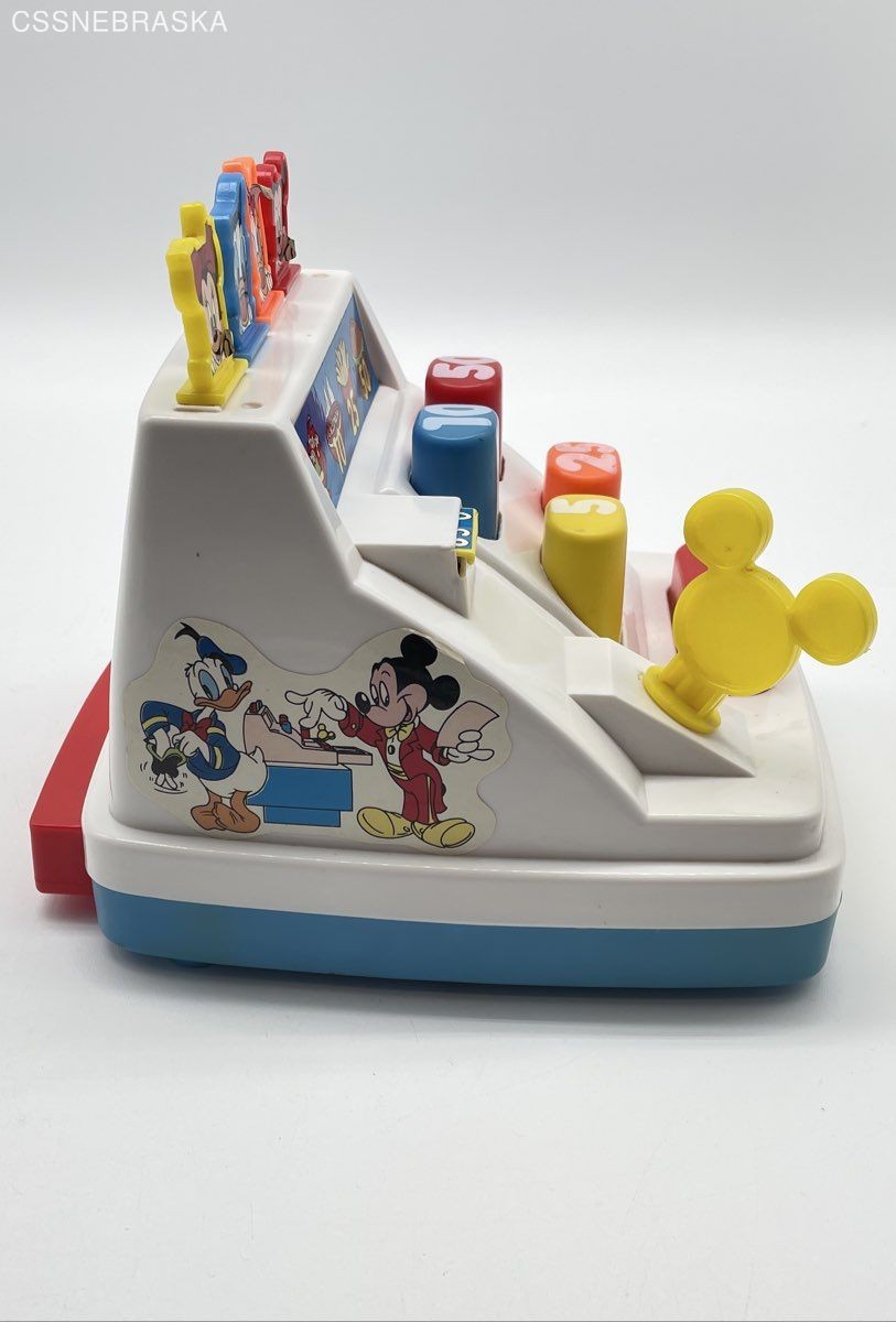 Arco Preschool Carry Around Cash Register Vintage Plastic Mickey Mouse