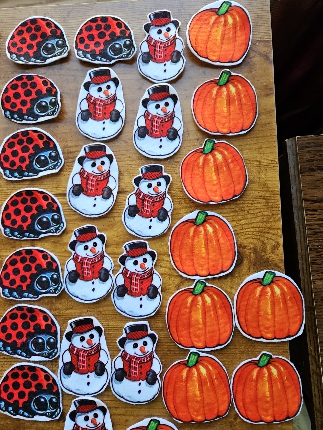 Huge Lot Of 99 Felt Animals Snowmen Pumpkin Flannel Board Pieces Math Preschool