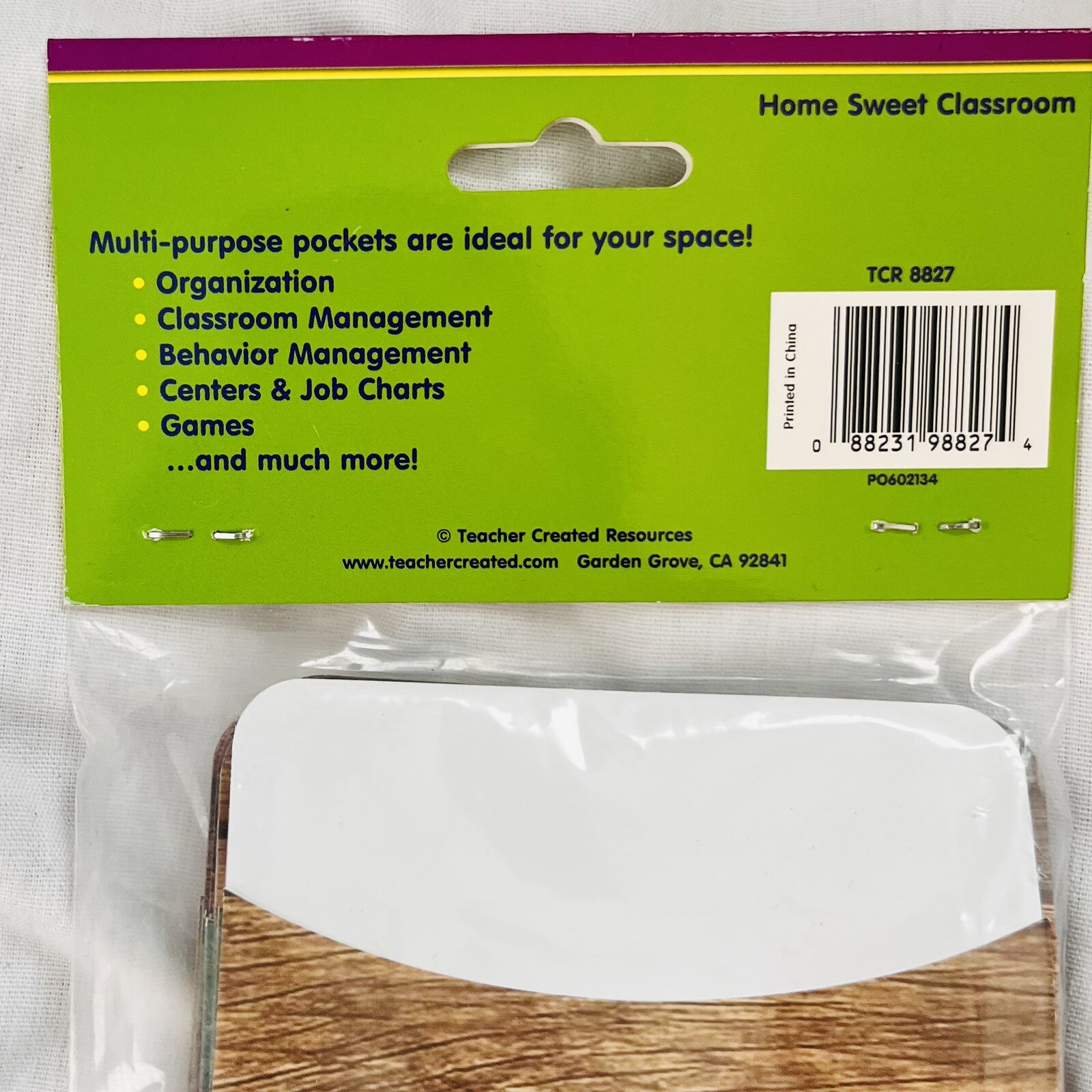 Teacher Created Resources Library Pockets Home Classroom TCR 8822 Storage