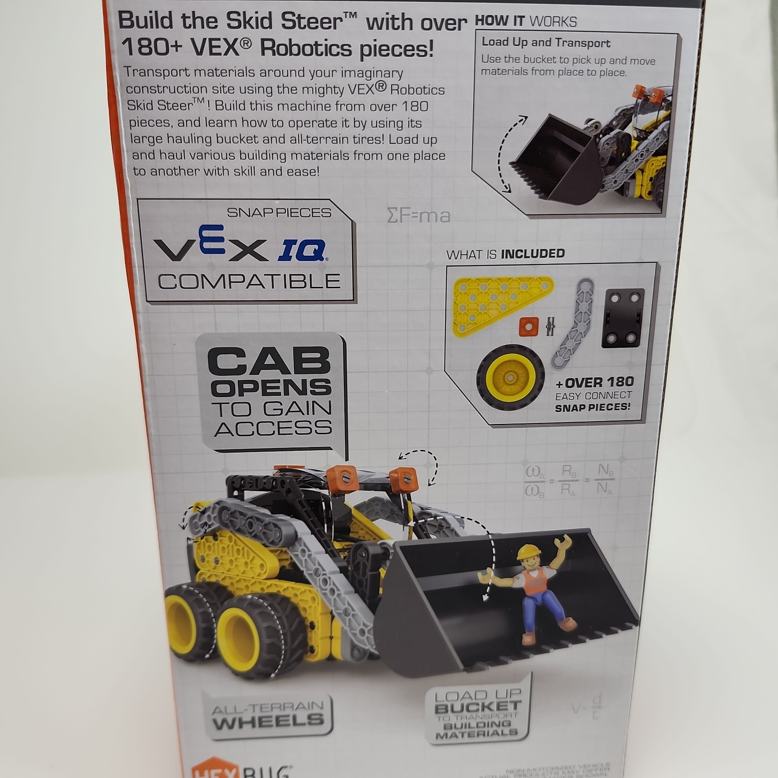 Hexbug Vex Robotics Construction – Skid Steer – Over 180 Pieces- New In Box!