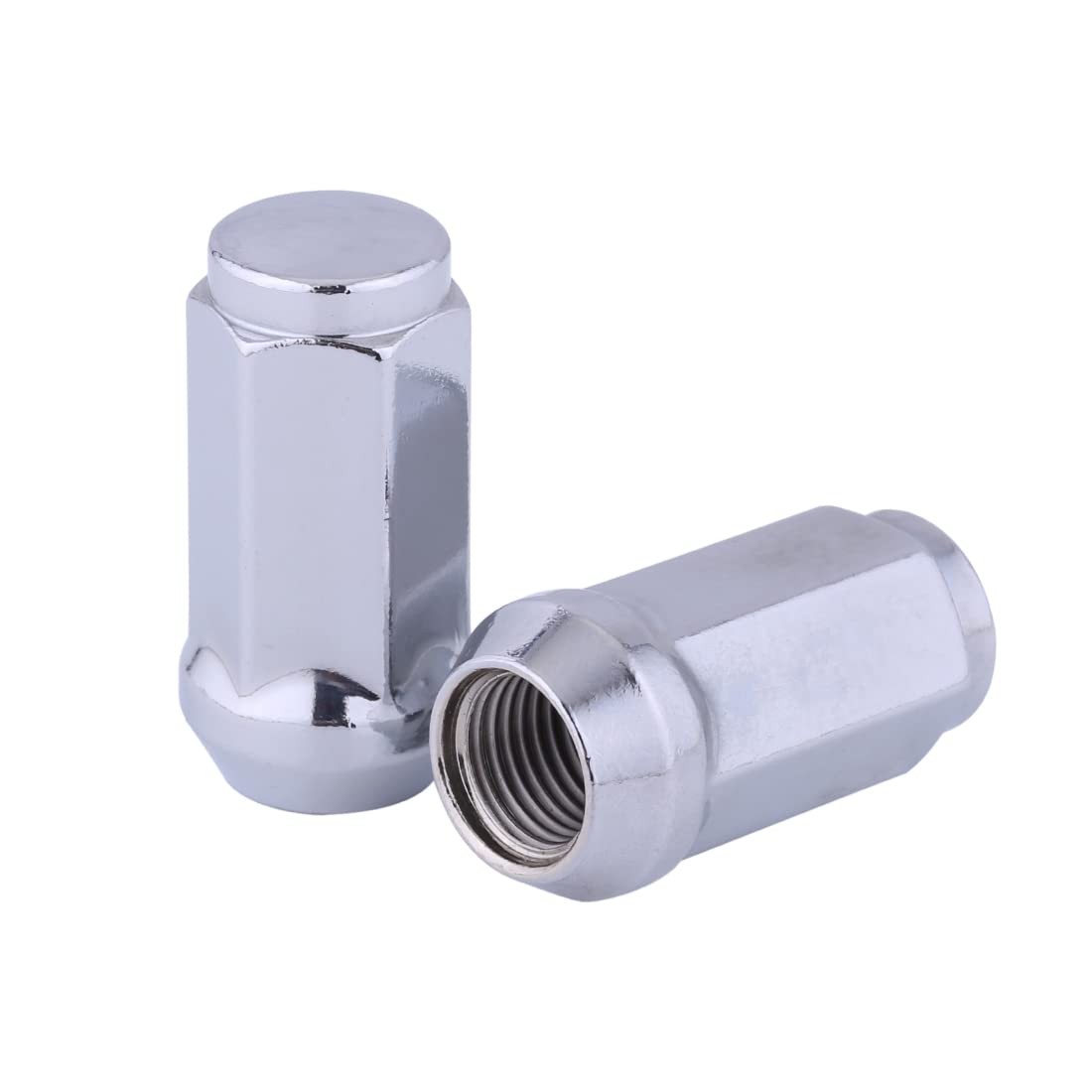 Chrome Acorn Lug Nuts M14x1.5 1.8 Inch Set 24