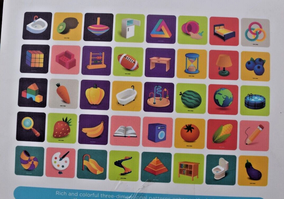 2 Sets Beiens Visual Stimulus Activity Card for Babies 40 Double Sided Cards