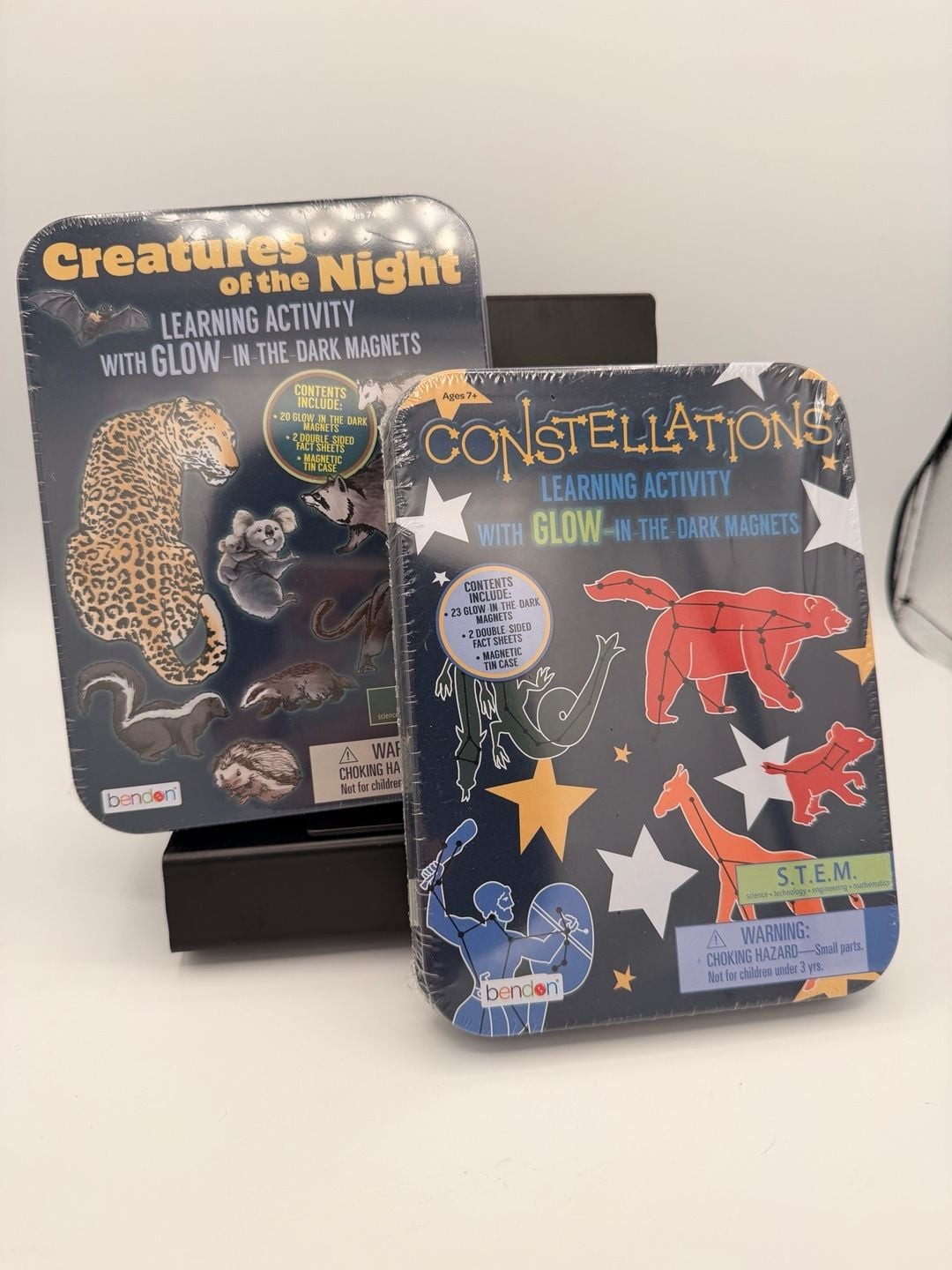 Bendon Learning Activity Tin Set: Creatures of the Night and Constellations