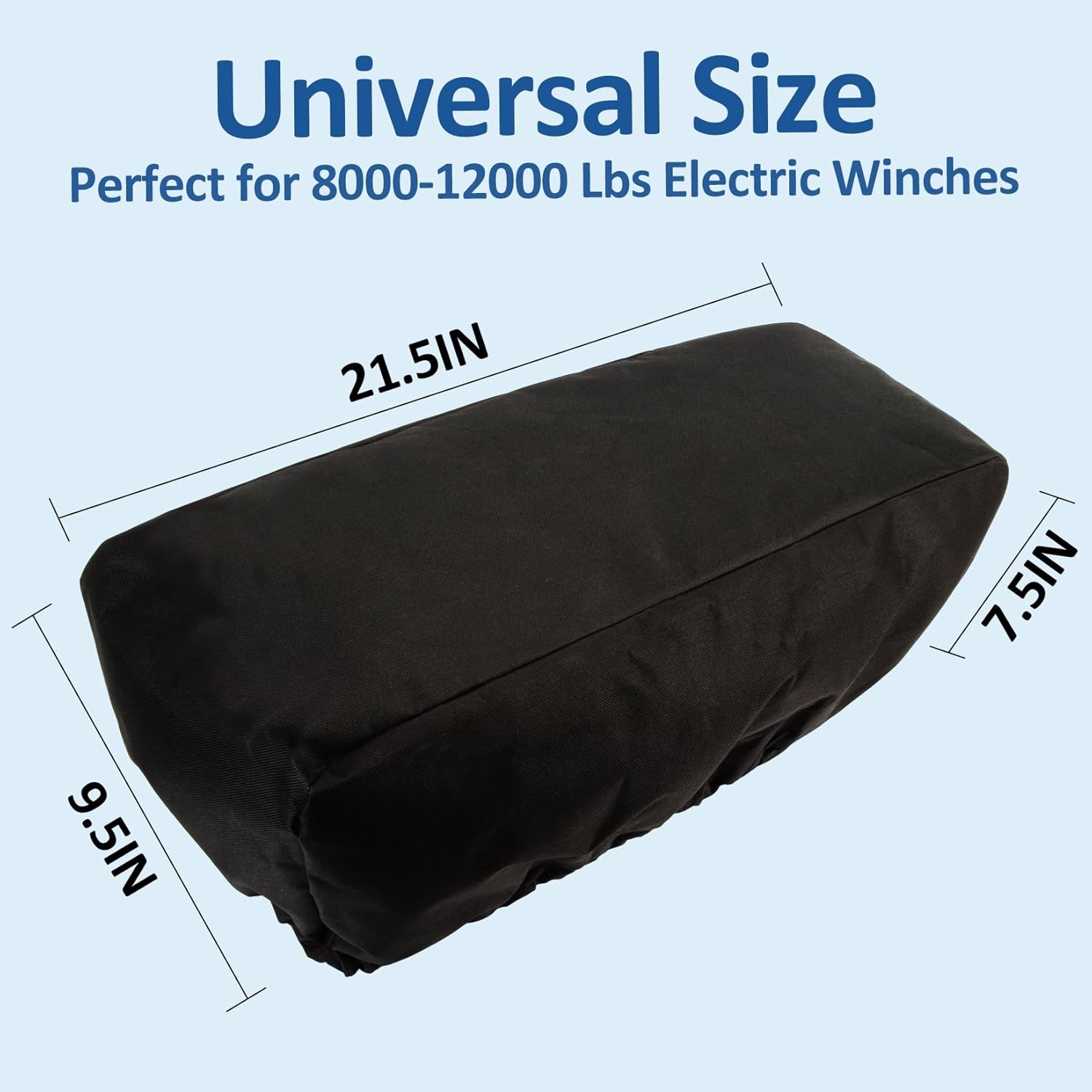 Winch Cover – Heavy Duty Winch Cover Waterproof Dust-Proof Trailer Winch Cover