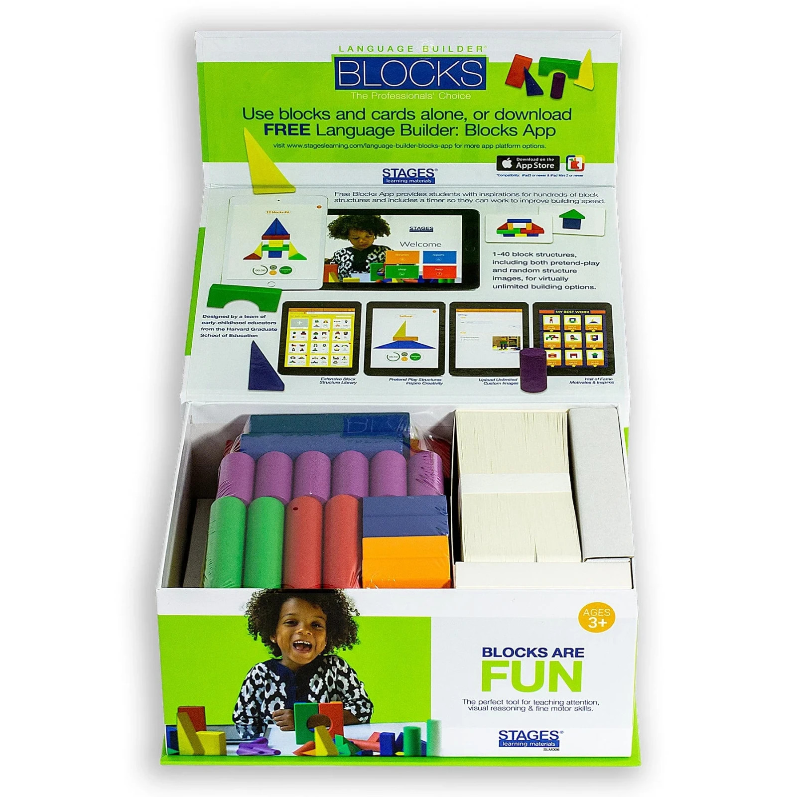 Stages Learning Language Builder BLOCKS Curriculum Kit, 40 Blocks & 120 Cards