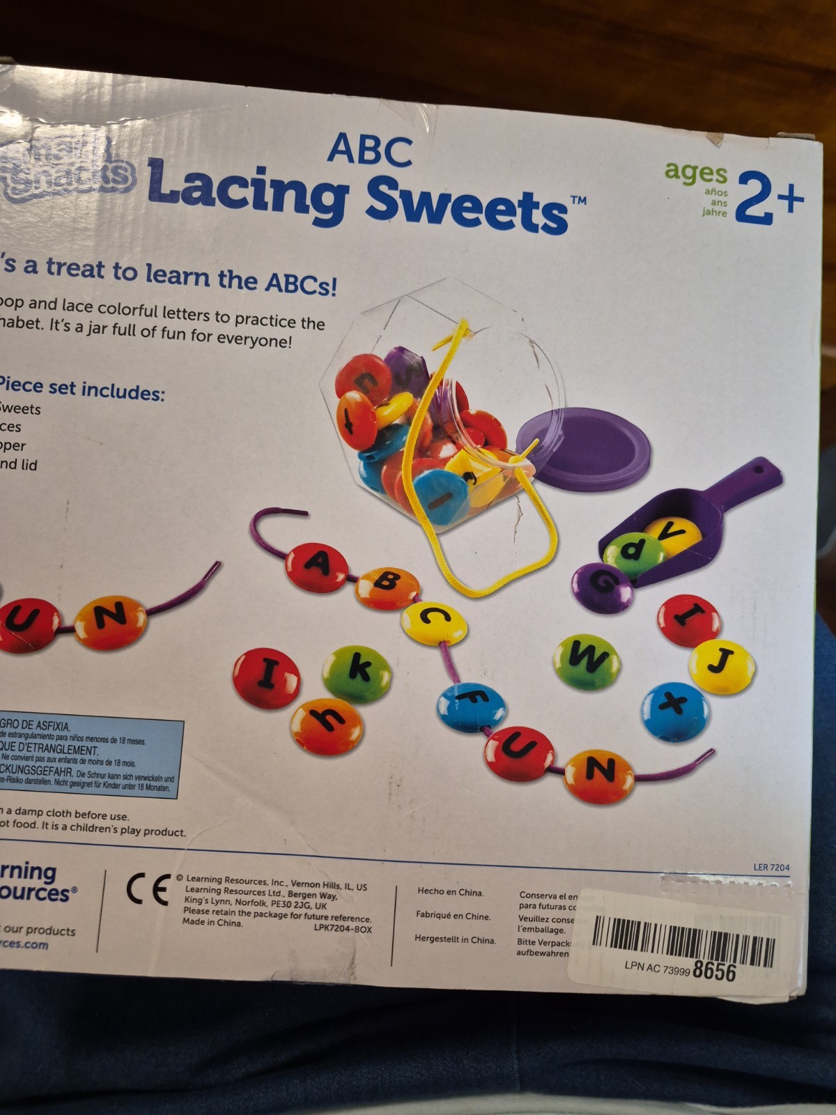 Learning Resources ABC Lacing Sweets New In The Box
