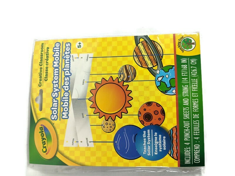 Crayola Solar System Mobile Creative Classroom Space Art Craft Project Ages 5+