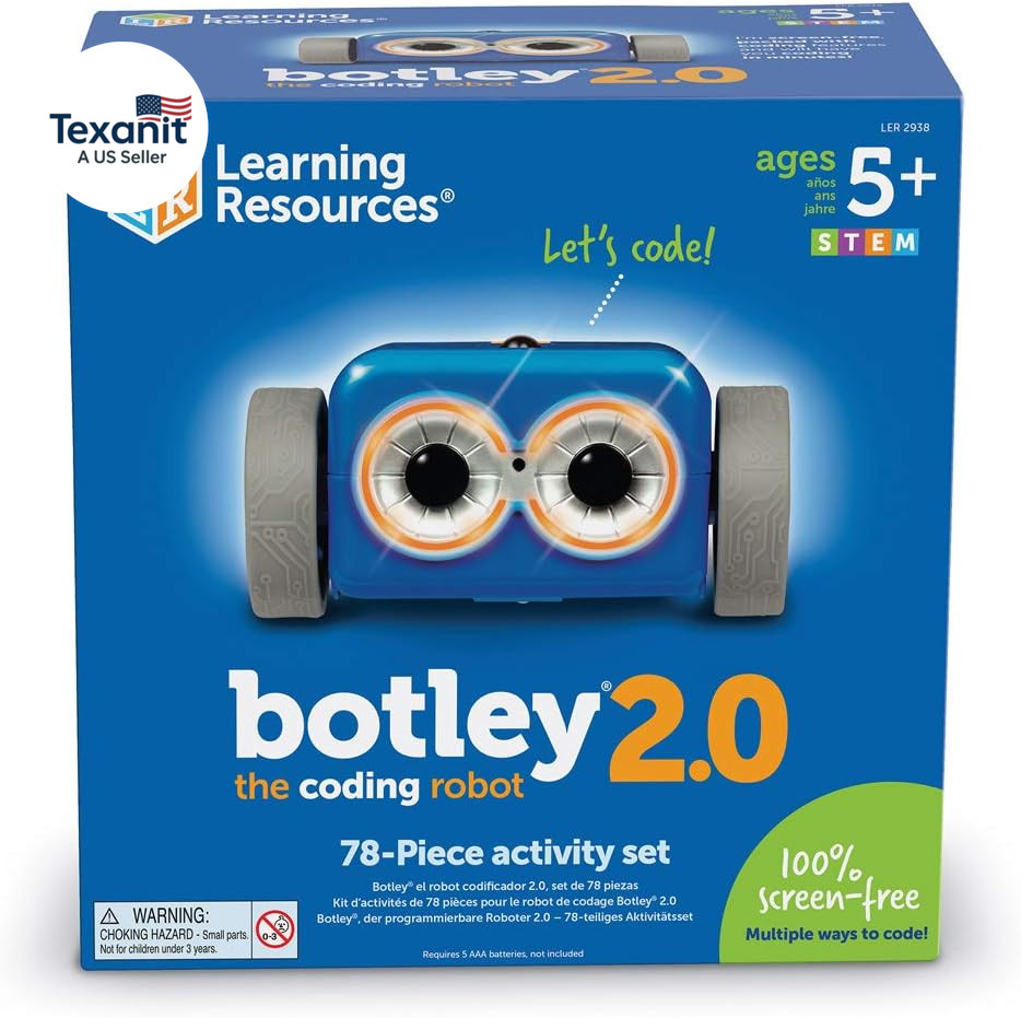 Botley the Coding Robot 2.0 Activity Set – 78 Pieces, Ages 5+, Coding Robot for