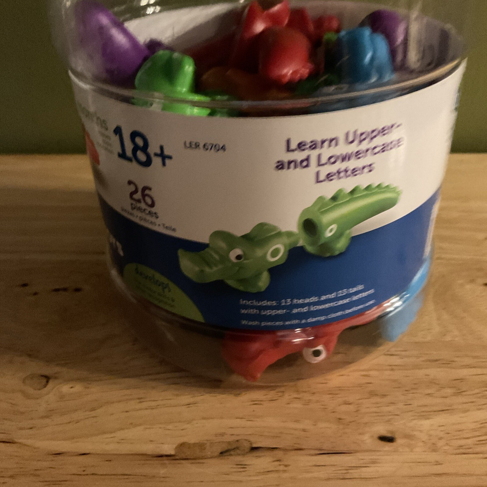 Learning Resources Snap-n-Learn Alphabet Alligators 26 Pieces