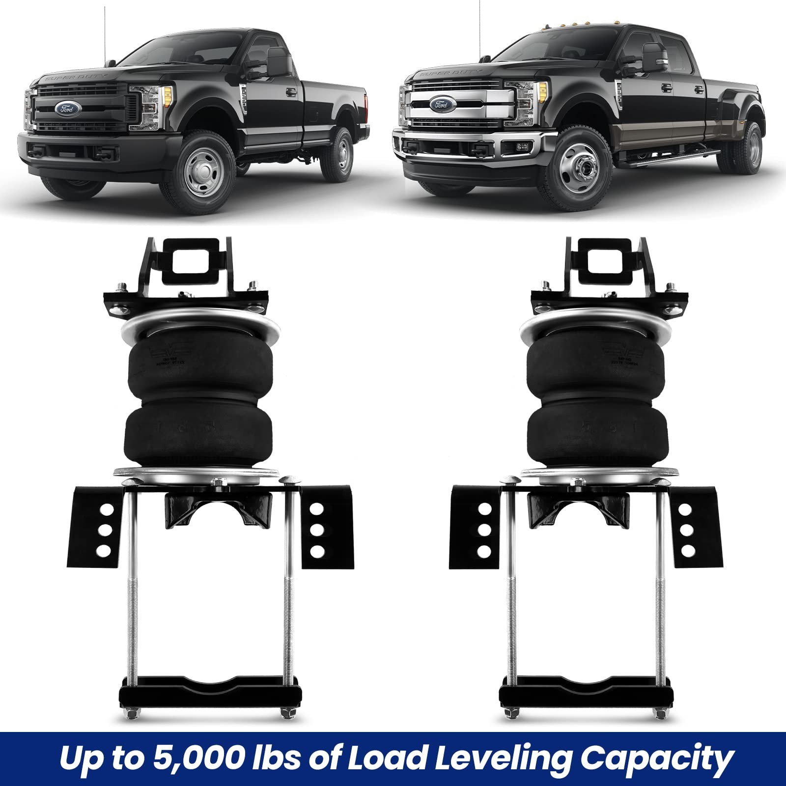 Air Suspension Kit Compatible with 2011-2016 F-250 F-350 4WD Pickups, OEM Num…