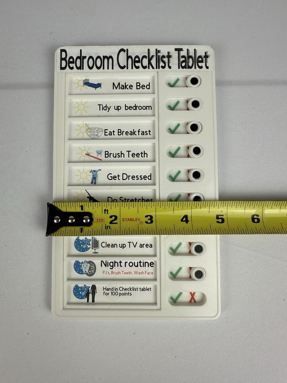 Vintage Kids Chore Chart Slide Button My Chores