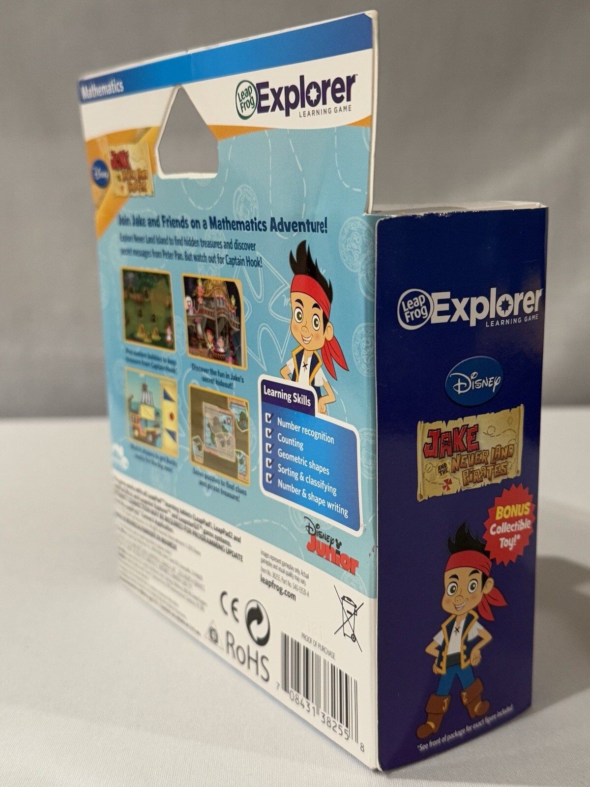Brand NEW LeapFrog Jake & The Never Land Pirates Learning Game With JAKE FIGURE