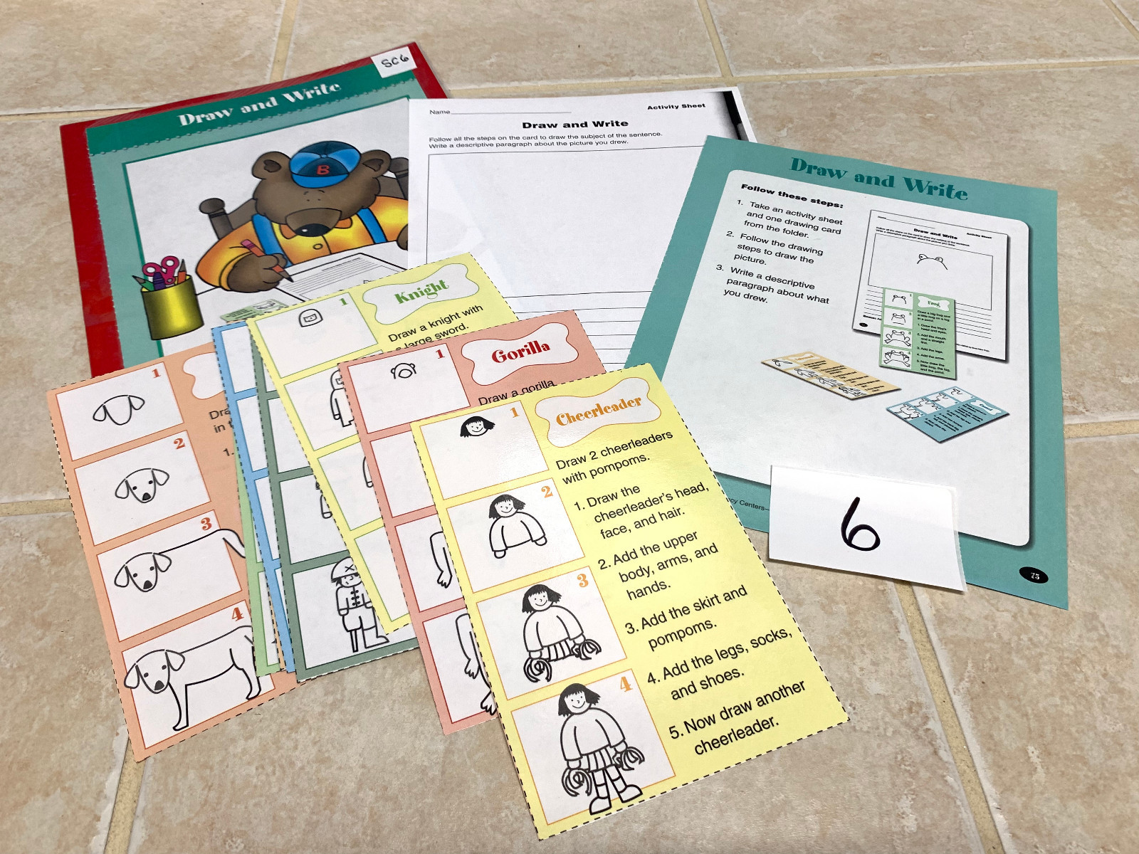 Teacher Made Literacy Center, Classroom Center-Draw & Write Center SC6