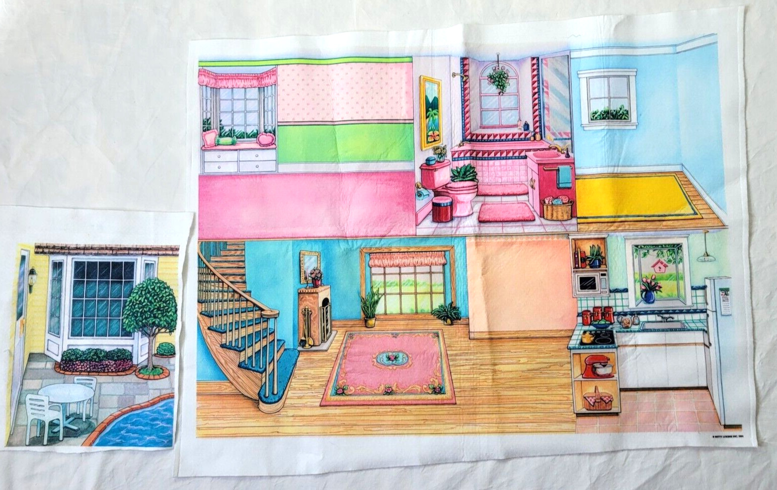 Vtg Betty Lukens Story Felt Panel Interactive Play Home School Education Fun