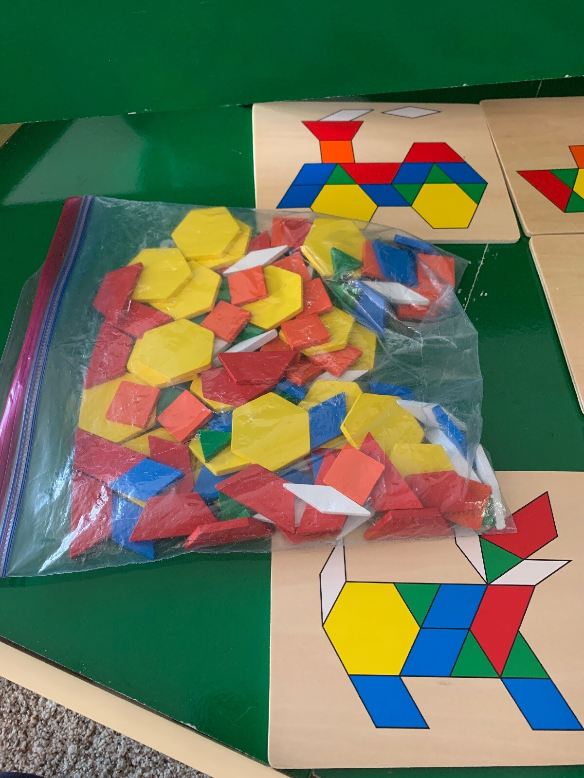Wood Geometric Shapes With Wood picture shape boards 2 Sided