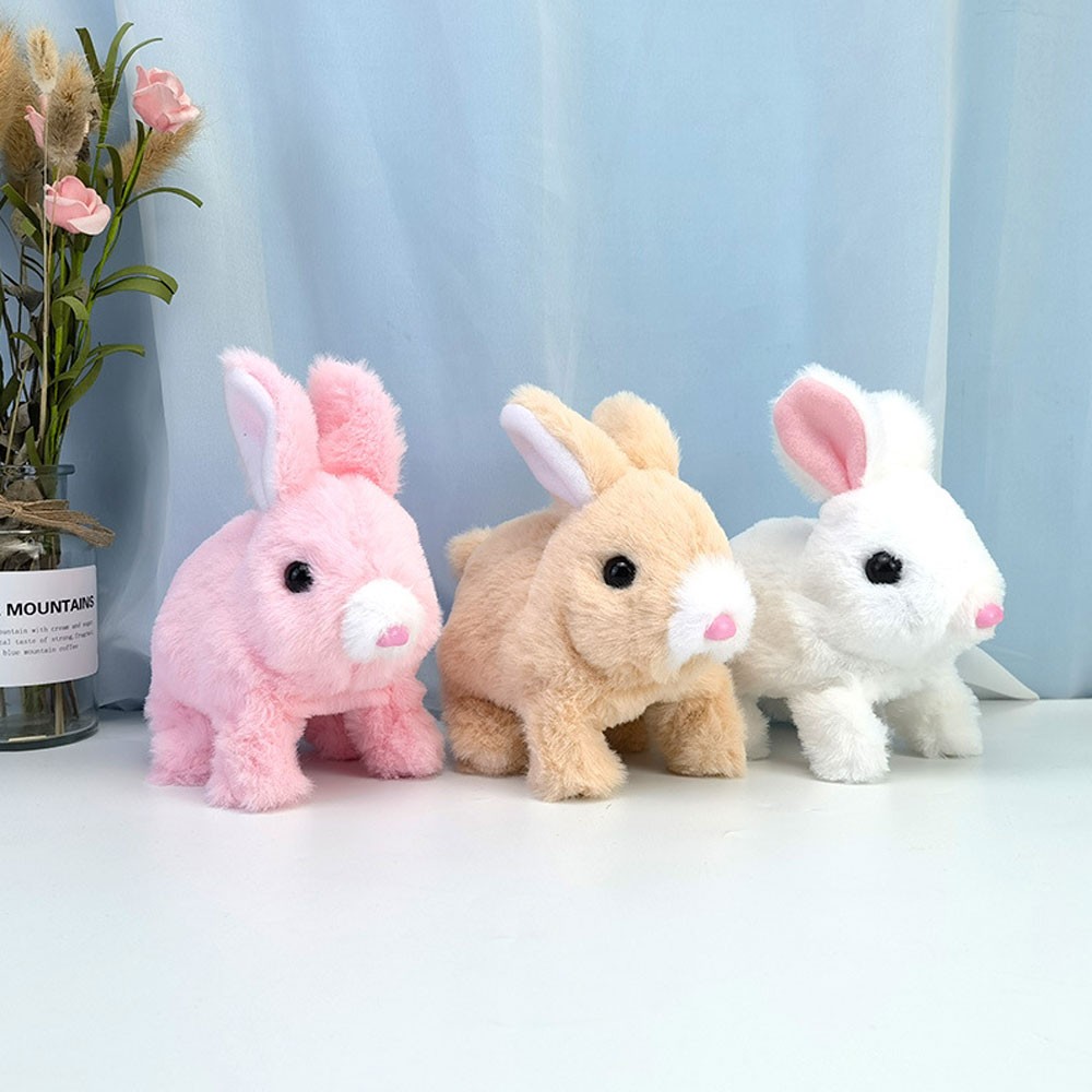 Educational Toys Can Walk And Talk Electric Pet Simulation Plush Rabbit Kids GN