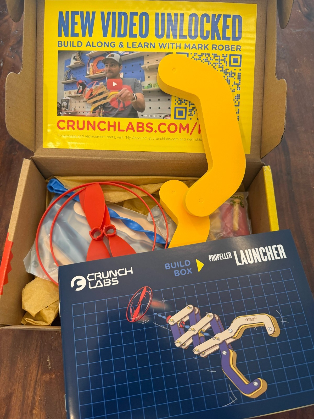 Mark Rober CrunchLabs Year 2 Build Box Propeller Launcher